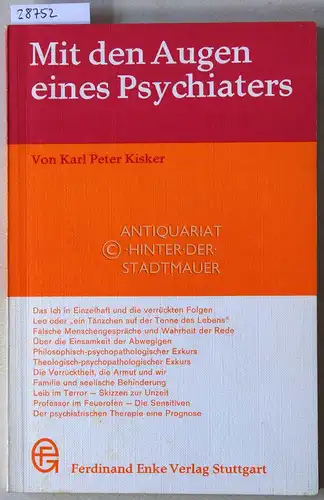 Kisker, Karl Peter: Mit den Augen eines Psychiaters. 