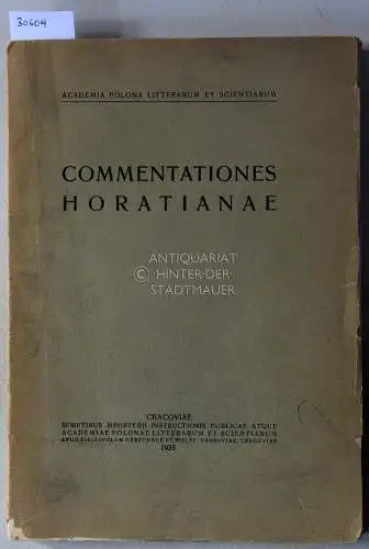 Commentationes Horatianae. 
