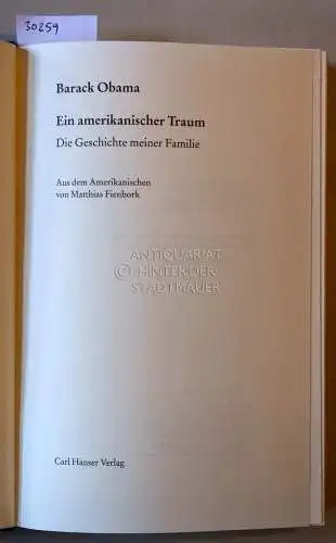 Obama, Barack: Ein amerikanischer Traum. Die Geschichte meiner Familie. 