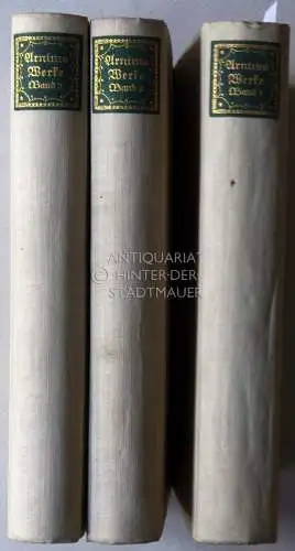 Arnim, Achim v: Achim von Arnims Werke. (Band 1-3) Ausgew. u. hrsg. v. Reinhold Steig. 