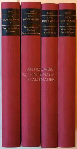 Hoffmann, E. T. A: E.T.A. Hoffmanns Werke. Erster bis vierter Band. 