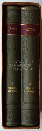 Körner, Karl Theodor und Hans (Hrsg.) Zimmer: Körners Werke. (2 Bände). 