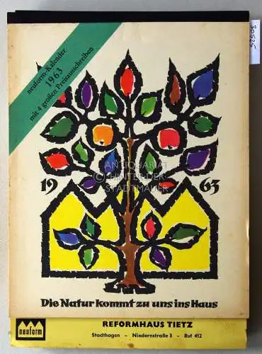 neuform-Kalender. 1963, 1964, 1965, 1967 (4 Kalender). 