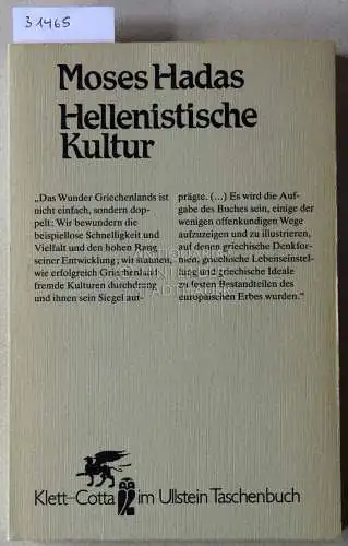 Hadas, Moses: Hellenistische Kultur: Werden und Wirkung. 