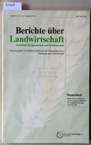 Berichte über Landwirtschaft. Zeitschrift für Agrarpolitik und Landwirtschaft. Band 80 (3), September 2002. 