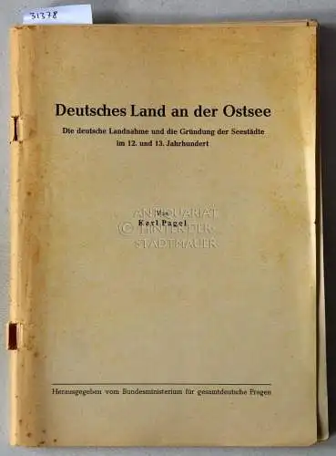 Ausstellung "Deutsche Heimat im Osten". (Konvolut von 10 Heften) Hrsg. v. Bundesministerium für gesamtdeutsche Fragen. 