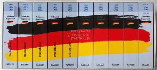 Müller-Marsall, Margarethe (Red.) und Michael (Red.) Coenen: Archiv der Gegenwart (AdG): Deutschland 1949 bis 1999. (10 Bde. im Schuber). 