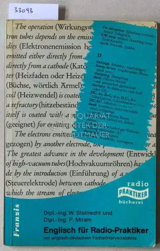 Stellrecht, W. und P. Miram: Englisch für Radio-Praktier mit englisch-deutschen Fachwörterverzeichnis. 