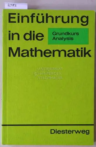 Tischel, Gerhard: Einführung in die Mathematik für allgemeinbildende Schulen: Grundkurs Analysis. 