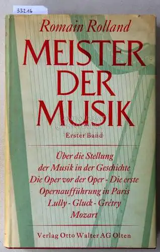 Rolland, Romain: Meister der Musik. Erster Band: Musiker von ehedem. 