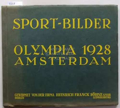 Sport-Bilder Olympia 1928 Amsterdam. 