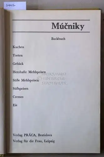 Mucniky Backbuch. 