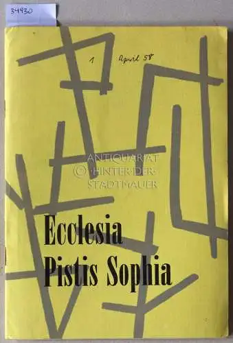 Ecclesia Pistis Sophias. (Konvolut von 40 Heften + 10 Dubletten, 1958-1964). 
