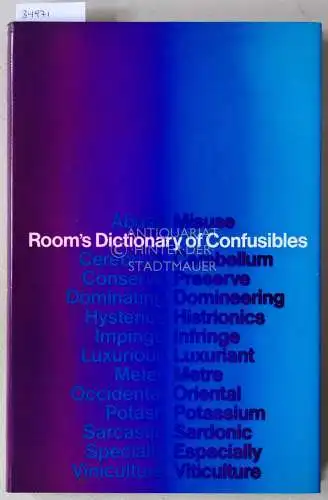 Room, Adrian: Room`s Dictionary of Confusibles. 