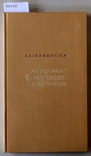 Storz, Gerhard: Laienbrevier über den Umgang mit der Sprache. 