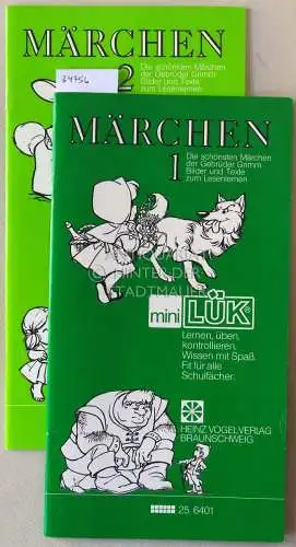 miniLÜK: Märchen 1 + 2 - Die schönsten Märchen der Gebrüder Grimm. Bilder und Texte zum Lesenlernen. [= 256401 und 256402]. 