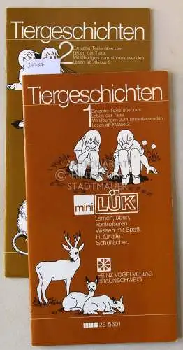 miniLÜK: Tiergeschichten 1 + 2 - Einfache Text über das Leben der Tiere. Mit Übungen zum sinnerfassenden Lesen ab Klasse 2. [= 255501 und 255502]. 