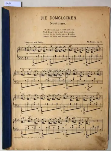 Becker, M: Die Domglocken. Nocturno, Op. 18. 