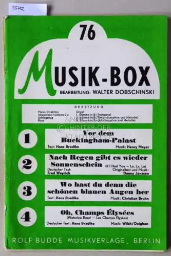 Dobschinski, Walter (Bearb.): Musik-Box 76. (NUR 1: Vor dem Buckingham-Palast; 2: Nach Regen gibt es wieder Sonnenschein). 
