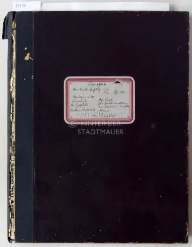 Sammlung alter Noten (Stücke für Violine+Klavier, HIER NUR Klavierpartitur), ca. 1910? (zusammen gebunden). 