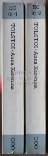 Tolstoi, Leo: Anna Karenina. (in 2 Bänden) [= Exempla Classica, 61/1+2] Übers. Hermann Asemissen. Nachw. v. Jurij Striedter. 
