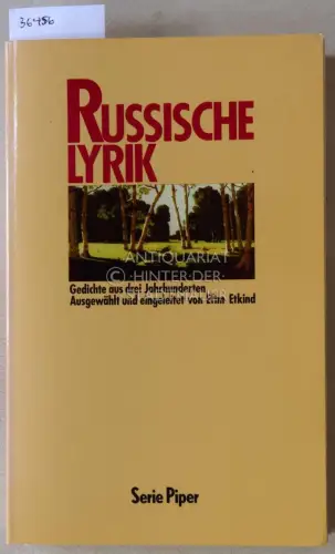 Etkind, Efim (Ausw.): Russische Lyrik: Gedichte aus drei Jahrhunderten. 