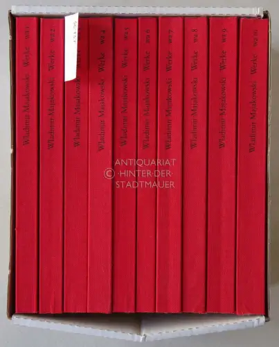 Majakowski, Wladimir: Werke. Werkausgabe edition suhrkamp in zehn Bänden. (10 Bände im Schuber, komplett). 