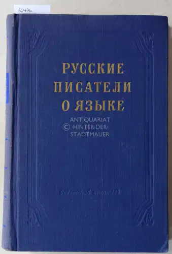 Tomashevsky, B. V. (Red.) und Yu. D. (Red.) Levin: Russkiye pisateli o yazyke (xviii-xx vv.). (Russian writers on language (XVIII-XX centuries)). 