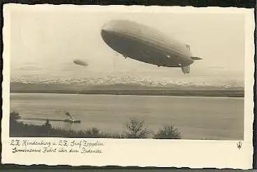 Hindenburg u. Graf Zeppelin.