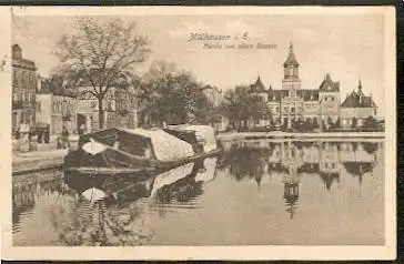 Mühlhausen i E. Partie am alten Bassin.