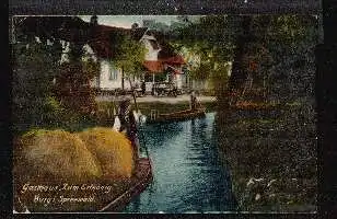 Burg. I Spreewald. Gasthaus &quot;zum Erlkönig&quot;.