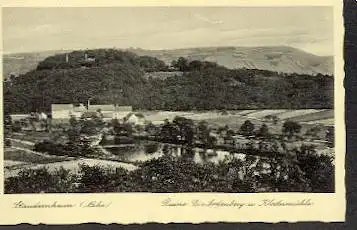 Staudenheim. Nahe. Ruine Disibodenburg und Klostermühle.