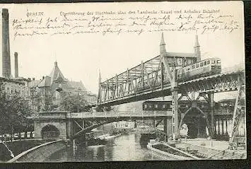 Berlin. Überführung der Hochbahn über den Landwehrkanal