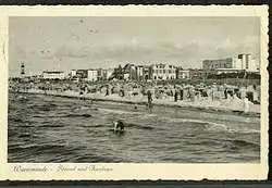 Warnemünde. Strand und Kurhaus