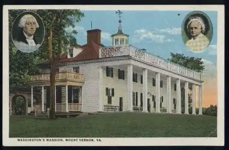 USA. Mt.Vernon VA. Washington&#039;s Mansionn.