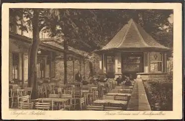 Bielefeld, Berglust. Grosse Terrasse mit Musikpavillon.