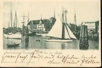 Cuxhaven, Nordseebad. Der alte Hafen.