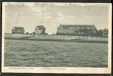 Wyk auf Föhr, Nordseebad. Hamburgische Kinderheilstätte.