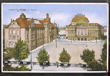 Chemnitz. Museum und Theater.