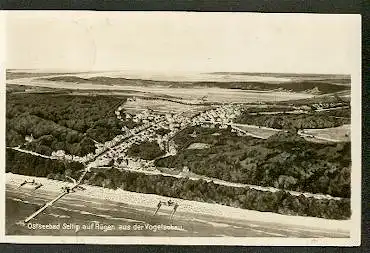 Ostseebad Sellin auf Rügen aus der Vogelschau.