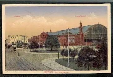 Bremen. Bahnhofplatz.