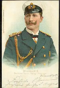 Wilhelm II. Deutscher Kaiser. König v. Preussen. Lith.