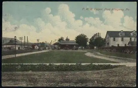 USA. Port Allegany.Pa. P.R.R. Depot.