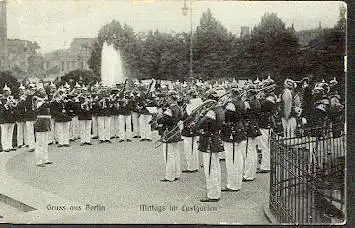 Militärkapelle. Berlin. Mittags in Lustgarten.