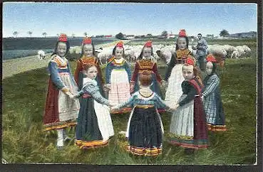 Hessische Trachten. Nr. 249. Ringelreihen.