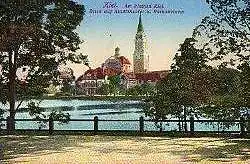 02118: Kiel. Blick auf Stadttheater und Rathausturm