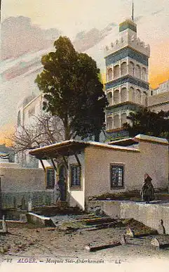 Alger. Mosquee Sidi-Abderhamann.