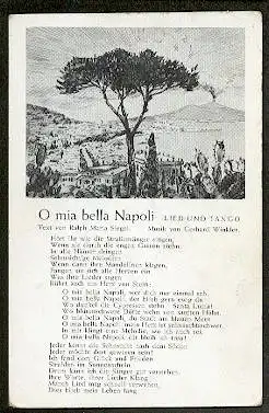 O mia bella Napoli, Lied und Tango. Ralph Maria Siegel.