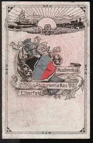 Elberfeld. Maschinenbau. Abiturientia März 1913.