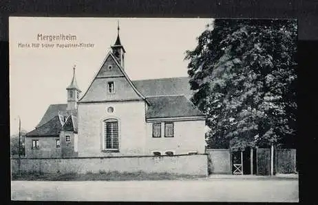 Mergentheim. Maria Hilf frühe Kapuziner Kloster.